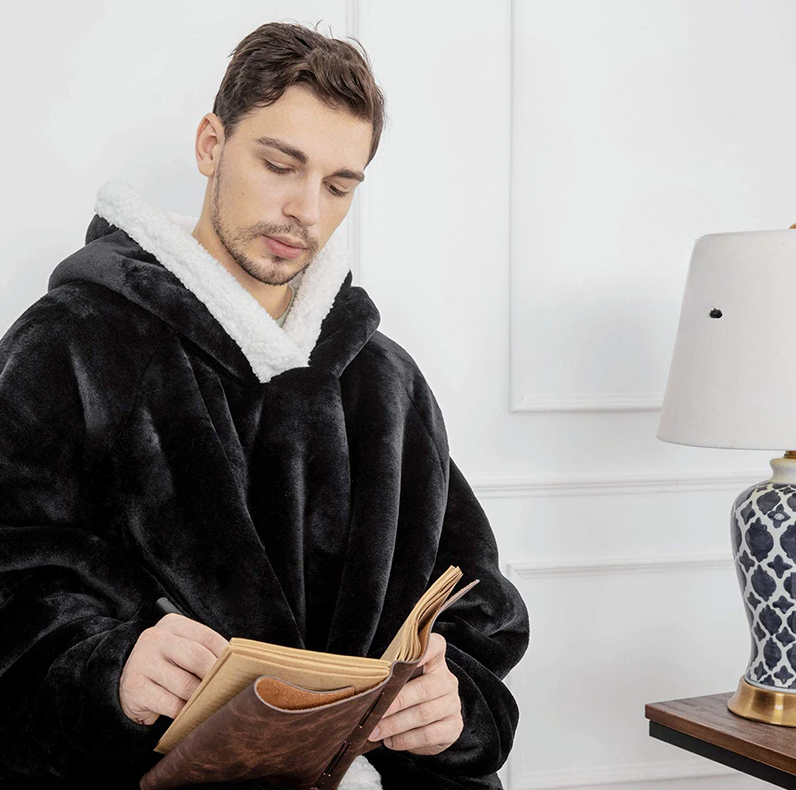 Felpa gigante a quadri ultra confortevole per un totale relax