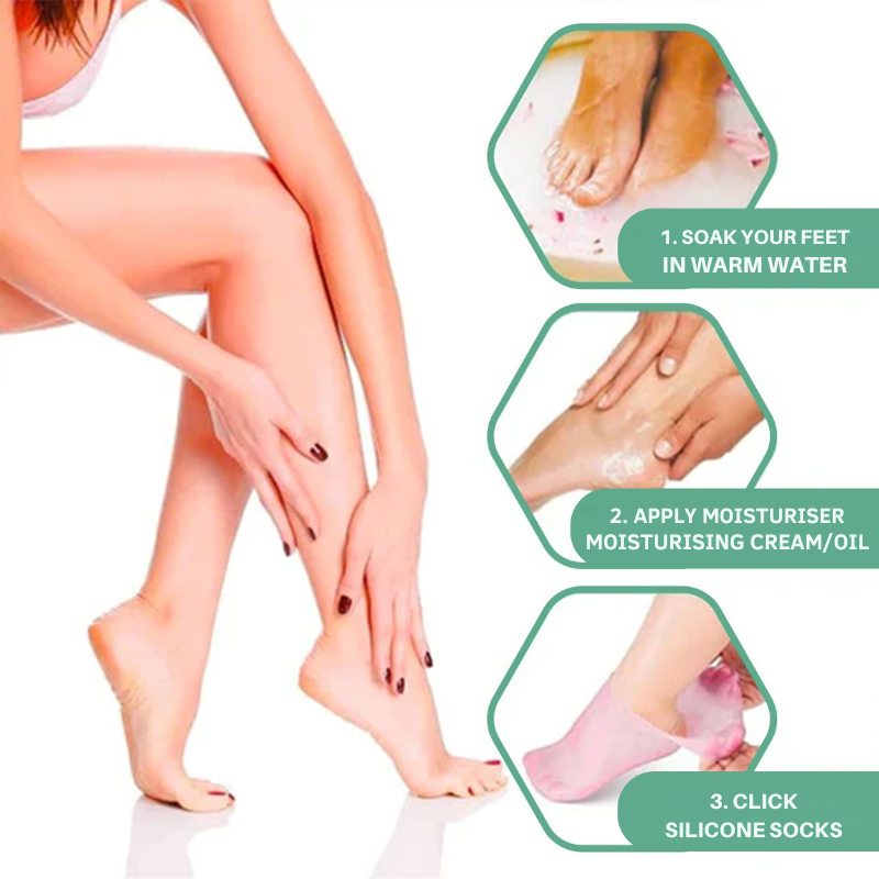 Silikonsokker for myke og velpleide føtter